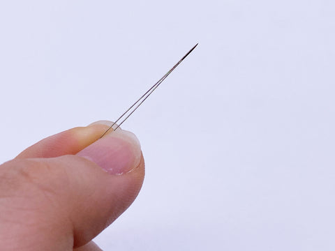 B100 Super Skinny Big Eye Beading Needle For 3mm Buttons Doll Sewing Notions