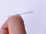 B100 Super Skinny Big Eye Beading Needle For 3mm Buttons Doll Sewing Notions