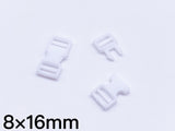 B101 8×16mm Mini Side Release Plastic Buckles Doll Sewing Supplies 2 Pairs