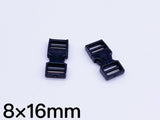 B101 8×16mm Mini Side Release Plastic Buckles Doll Sewing Supplies 2 Pairs