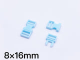 B101 8×16mm Mini Side Release Plastic Buckles Doll Sewing Supplies 2 Pairs