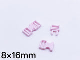 B101 8×16mm Mini Side Release Plastic Buckles Doll Sewing Supplies 2 Pairs