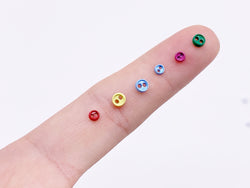 B102 Color Coated Mini 3mm 4mm Doll Buttons Sewing Craft Doll Clothes Making Sewing