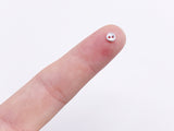 B102 Color Coated Mini 3mm 4mm Doll Buttons Sewing Craft Doll Clothes Making Sewing