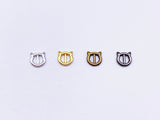 B105 6mm Cat Head Tiny Mini Buckles Doll Sewing Doll Craft Supply Doll Clothes Making Notions