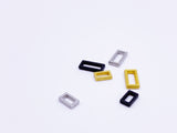 B112 Tiny Long Rectangle 4mm 6mm Tiny Mini Buckles Doll Sewing Doll Craft Supply