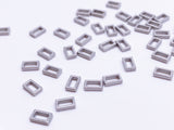 B112 Tiny Long Rectangle 4mm 6mm Tiny Mini Buckles Doll Sewing Doll Craft Supply