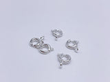 B117 Metal 5mm Spring Clasps Jewelry Making Doll Accessories Craft Supplies