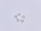 B117 Metal 5mm Spring Clasps Jewelry Making Doll Accessories Craft Supplies