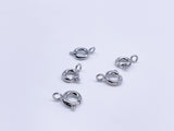 B117 Metal 5mm Spring Clasps Jewelry Making Doll Accessories Craft Supplies