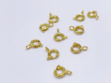 B117 Metal 5mm Spring Clasps Jewelry Making Doll Accessories Craft Supplies