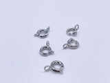 B117 Metal 5mm Spring Clasps Jewelry Making Doll Accessories Craft Supplies