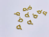 B117 Metal 5mm Spring Clasps Jewelry Making Doll Accessories Craft Supplies