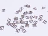 B120 Tiny Square 6×5.5mm Buckles Sewing Craft Belt Purse Coat Doll Clothes Making