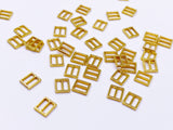 B120 Tiny Square 6×5.5mm Buckles Sewing Craft Belt Purse Coat Doll Clothes Making