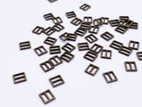B120 Tiny Square 6×5.5mm Buckles Sewing Craft Belt Purse Coat Doll Clothes Making