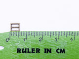 B120 Tiny Square 6×5.5mm Buckles Sewing Craft Belt Purse Coat Doll Clothes Making