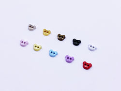 B124 Bear Head 5mm Micro Mini Buttons  Buttons Tiny Buttons Doll Sewing Craft Supplies