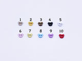 B124 Bear Head 5mm Micro Mini Buttons  Buttons Tiny Buttons Doll Sewing Craft Supplies