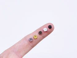 B125 Cute Paws Buttons 5mm Micro Mini Buttons Flower Buttons Tiny Buttons Doll Sewing Supply