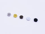 B125 Cute Paws Buttons 5mm Micro Mini Buttons Flower Buttons Tiny Buttons Doll Sewing Supply