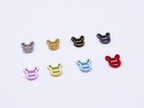 B127 Bunny Head 7mm Buckles Micro Mini Buckles Tiny Buckles Doll Buckles Doll Sewing Supply