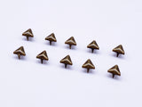B128 Triangle Shape 6mm Mini Craft Studs Sewing Craft Doll Clothes Making Sewing