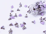 B129 Heart Shape 6mm Mini Rivet Studs Doll Clothes Sewing Craft Doll Supply