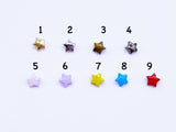 B130 Little Star Shape 5mm  Shank Buttons Micro Mini Buttons Tiny Buttons Doll Sewing Craft Notions