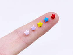 B130 Little Star Shape 5mm  Shank Buttons Micro Mini Buttons Tiny Buttons Doll Sewing Craft Notions