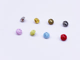 B131 Little Smiley Face 5mm Emoji Shank Buttons Micro Mini Buttons Tiny Buttons For Doll Clothes Sewing Making Supply