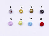 B131 Little Smiley Face 5mm Emoji Shank Buttons Micro Mini Buttons Tiny Buttons For Doll Clothes Sewing Making Supply