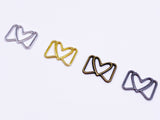 B134 Lovely Buckle With Heart 13×16mm Mini Metal Buckles Doll Clothes Sewing For 12" Fashion Dolls Like FR PP Blythe BJD