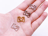 B134 Lovely Buckle With Heart 13×16mm Mini Metal Buckles Doll Clothes Sewing For 12" Fashion Dolls Like FR PP Blythe BJD