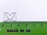 B134 Lovely Buckle With Heart 13×16mm Mini Metal Buckles Doll Clothes Sewing For 12" Fashion Dolls Like FR PP Blythe BJD