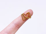 B134 Lovely Buckle With Heart 13×16mm Mini Metal Buckles Doll Clothes Sewing For 12" Fashion Dolls Like FR PP Blythe BJD
