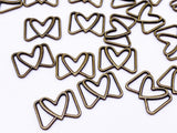 B134 Lovely Buckle With Heart 13×16mm Mini Metal Buckles Doll Clothes Sewing For 12" Fashion Dolls Like FR PP Blythe BJD