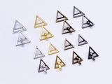 B143 Mini Triangle Metal Buckle With Pin Doll Clothes Sewing Craft Supply For 12" Fashion Dolls Like FR PP Blythe BJD
