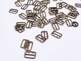 B144 Long Square 7.5mm ×11mm Mini Buckles Sewing Craft Doll Clothes Making For 12" Fashion Dolls Like FR PP Blythe BJD