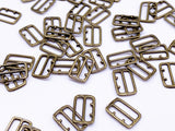 B144 Long Square 7.5mm ×11mm Mini Buckles Sewing Craft Doll Clothes Making For 12" Fashion Dolls Like FR PP Blythe BJD