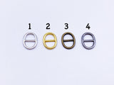 B146 Oval Shape 8×10mm Mini Metal Buckles Doll Sewing Supplies Doll Clothes Craft Notions