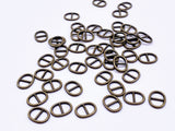 B146 Oval Shape 8×10mm Mini Metal Buckles Doll Sewing Supplies Doll Clothes Craft Notions