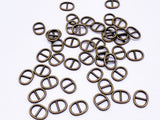 B146 Oval Shape 8×10mm Mini Metal Buckles Doll Sewing Supplies Doll Clothes Craft Notions