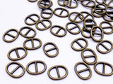 B146 Oval Shape 8×10mm Mini Metal Buckles Doll Sewing Supplies Doll Clothes Craft Notions
