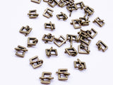 B149 Mini Basic Style 8.5×5.5mm 5.5×5mm Metal Pin Buckle Doll Clothes Sewing Craft Supply For 12" Fashion Dolls Like FR PP Blythe BJD