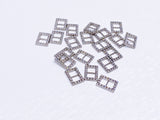 B150 Silver Based Belt Buckle With Crystal Mini Buckles Sewing Craft Doll Clothes Making Sewing Supply