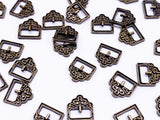 B152 Tiny 9mm Buckle With Pattern Mini Buckles Doll Sewing Doll Craft Supply Doll Clothes Making