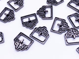 B152 Tiny 9mm Buckle With Pattern Mini Buckles Doll Sewing Doll Craft Supply Doll Clothes Making