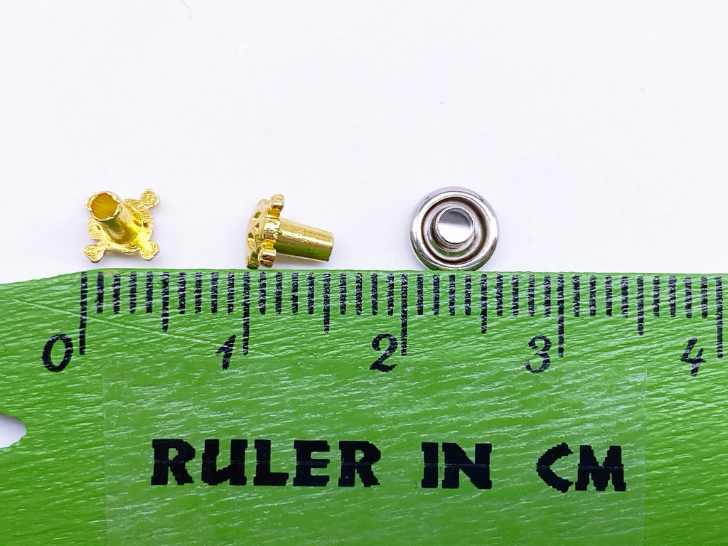B153 5mm Skull Head Shape Mini Rivet Studs Doll Clothes Sewing Craft D ...