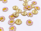 B154 Daisy Flower 8mm Doll  Buttons Sewing Craft Doll Clothes Making Sewing Supply